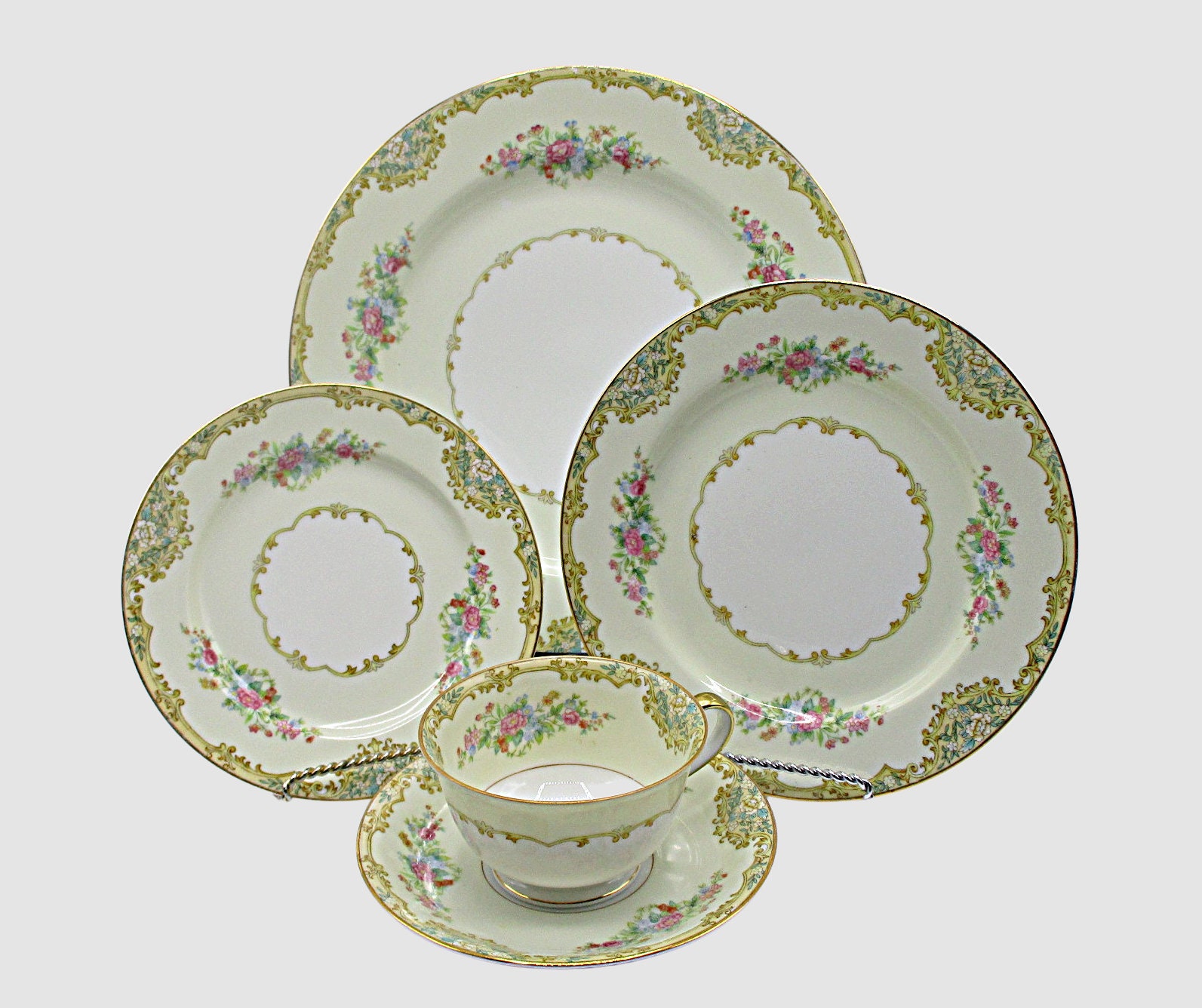 Noritake China, Alvin Pattern, 5pc Place Settings AND