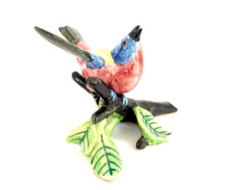 Stangl Bird Figurine , Stangl Pottery Birds, Large Bird, Yellow, Red, Blue, Black, Stangl Collectible Bird Figurine, Make Offer