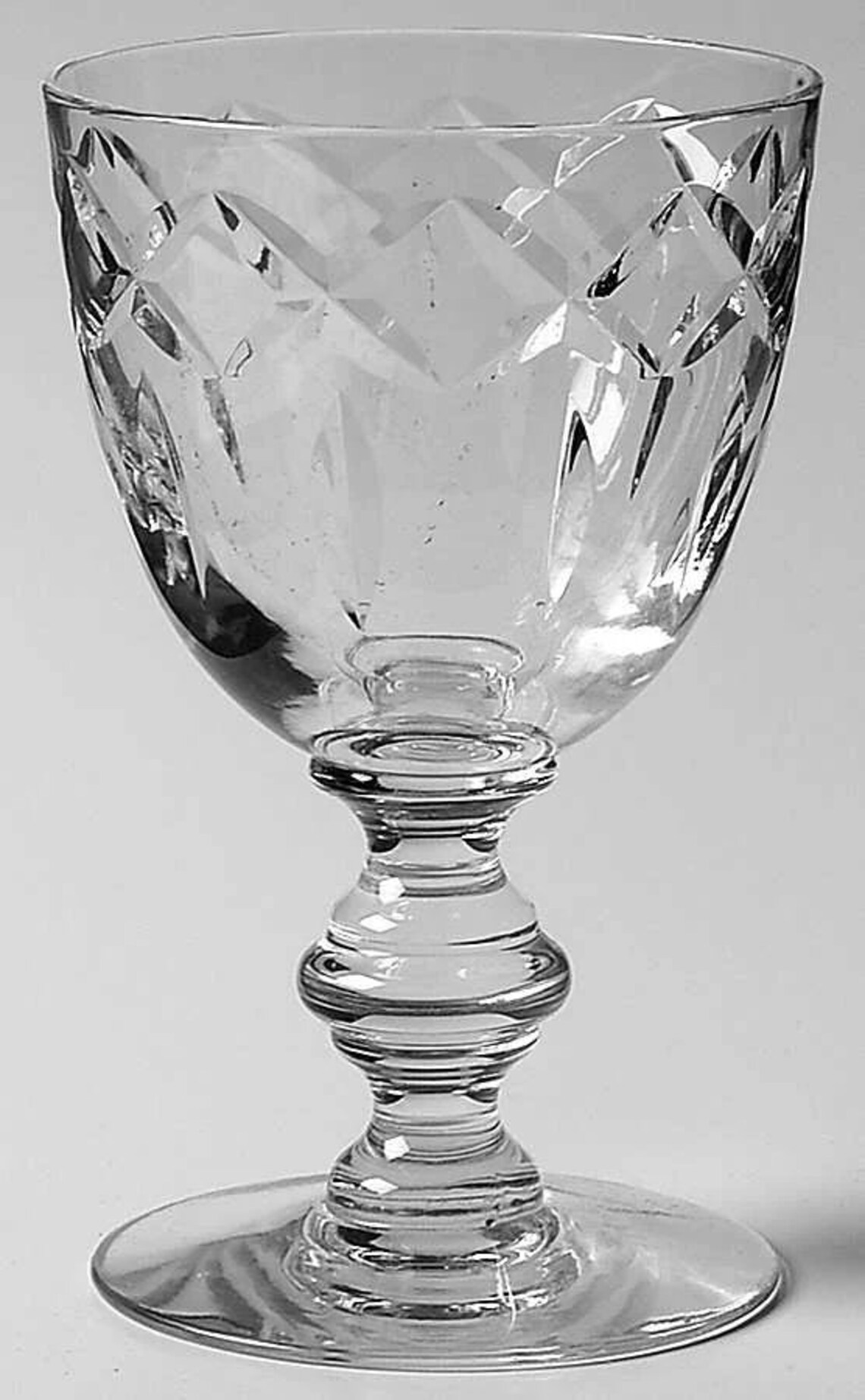 Cut Crystal Stemware Tiffin Franciscan 17394 4 Wine Glasses Etsy