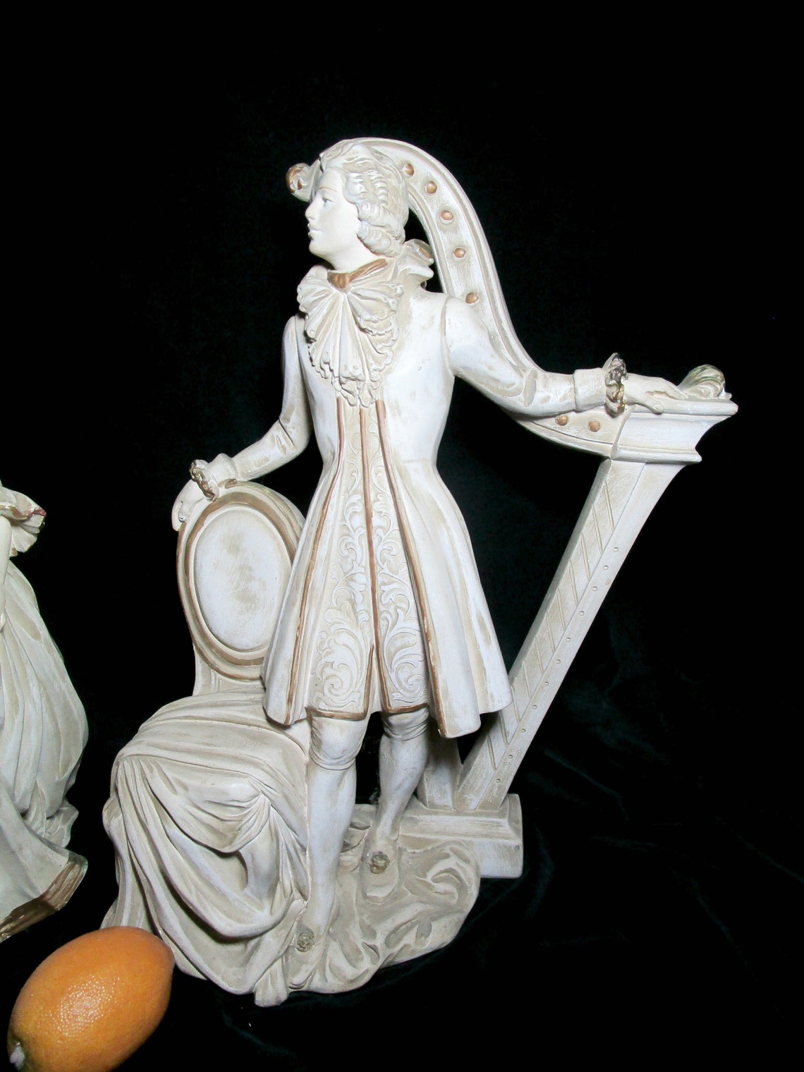 Large Mid Century Statues Victorian Man and Woman Universal image 2