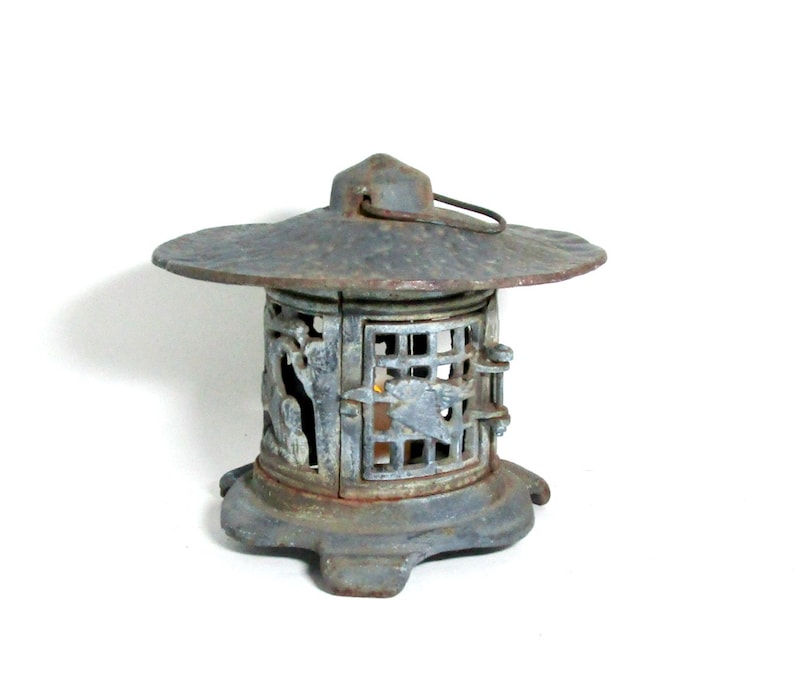 Cast Iron Garden Lantern Japanese Pagoda Lantern Very Heavy | Etsy