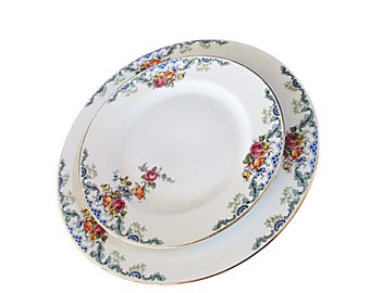 Royal Bayreuth Franklin, Dinner Plates and Salad Plates, Multiple Sets of 4, Replacement Plates, Made in Bavaria Germany