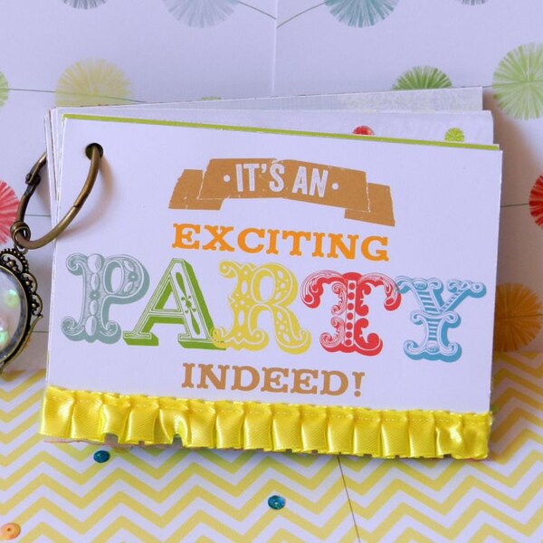 ON SALE Premade Mini Album- Birthday- Memory Book- Gift- Scrapbooking
