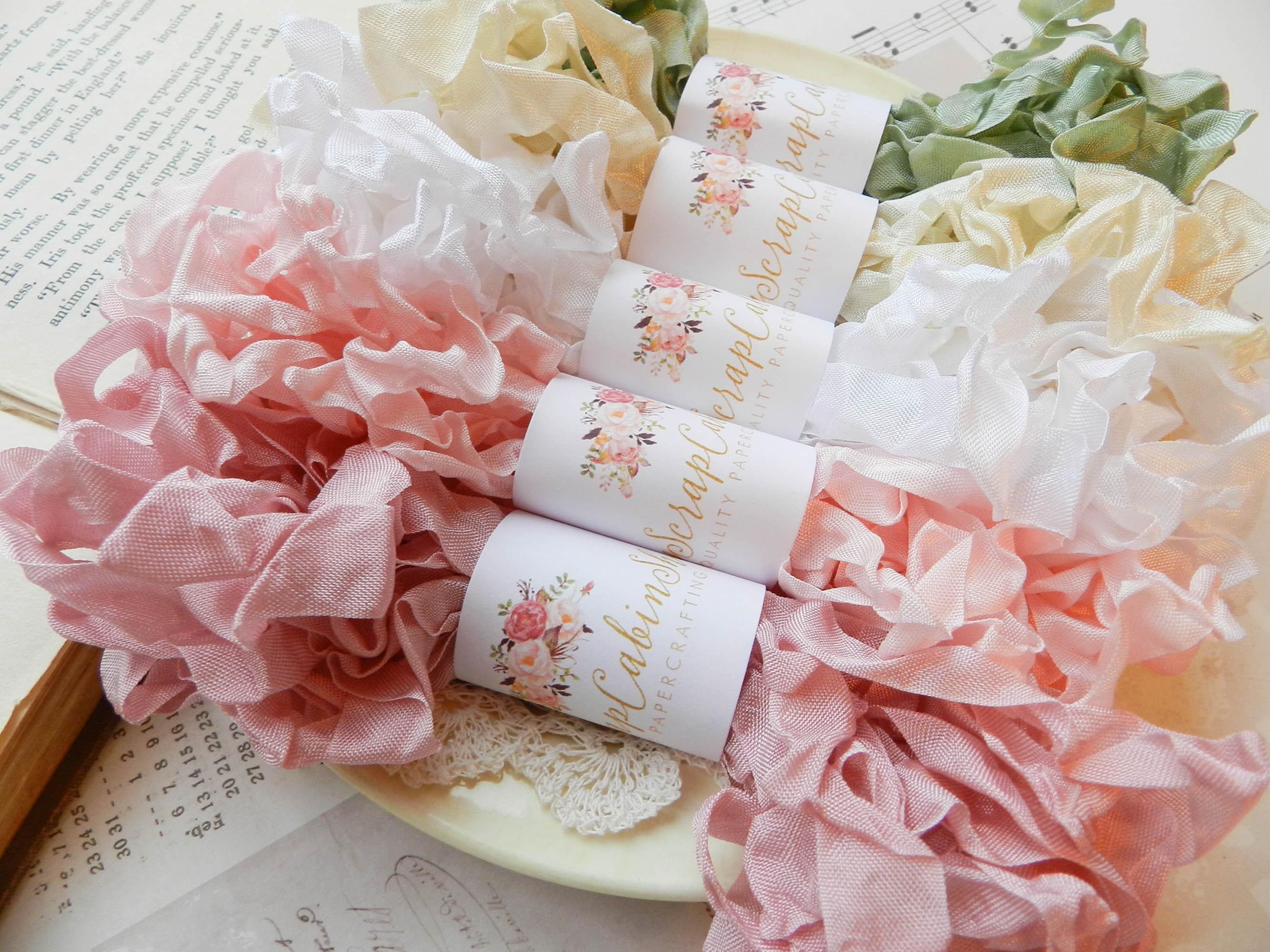 Crinkled Seam Binding Ribbon Set, Shabby Chic, 25 Yards - Etsy