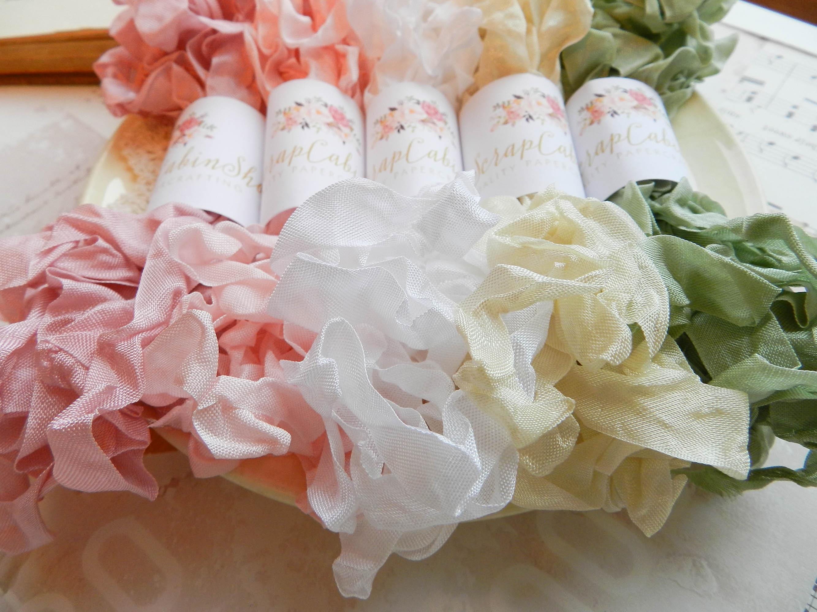 Crinkled Seam Binding Ribbon Set, Shabby Chic, 25 Yards - Etsy