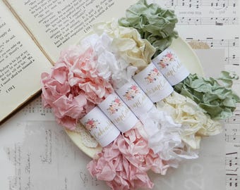 Crinkled Seam Binding Ribbon Set, Shabby Chic, 25 Yards