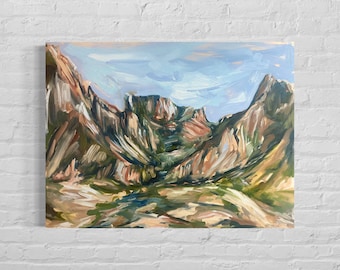 Big Bend National Park landscape the window West Texas original painting 18 x 24 inches