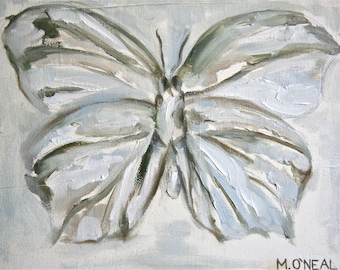 Giclee Print 8 x 10 inches - original oil painting of a moth by Meredith O'Neal