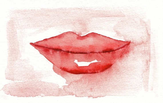 Lip art drawing