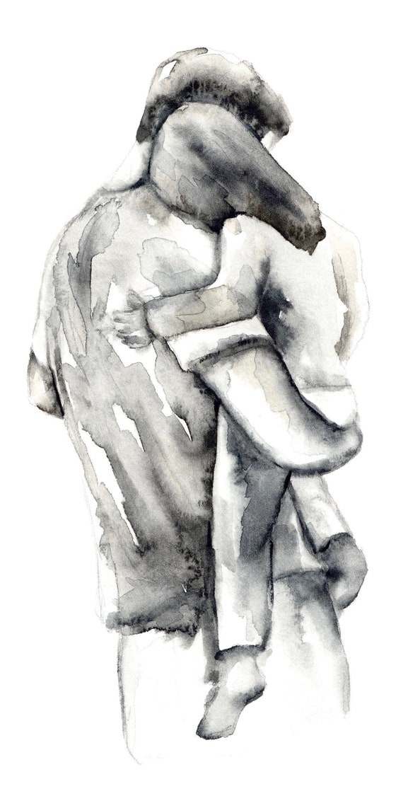 Father and Daughter Art Print Reproduction of Original - Etsy