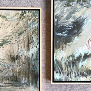 Original Figure Painting Nude Nature Large Figure Study Nude Female