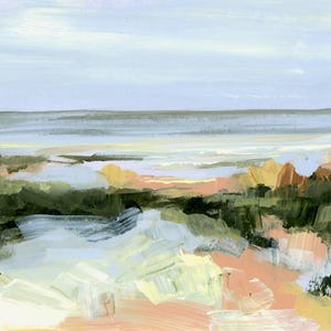 beach art gulf coast galveston sand dunes abstract painting art print reproduction