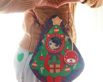 Middie Blythe Doll Carrier Frutoso Christmas Tree Bag