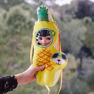 Bolso para muñeca Blythe Neo Pineapple Frutoso, portabebés para muñeca Blythe