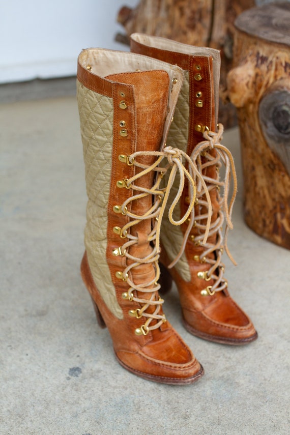 michael kors quilted boots