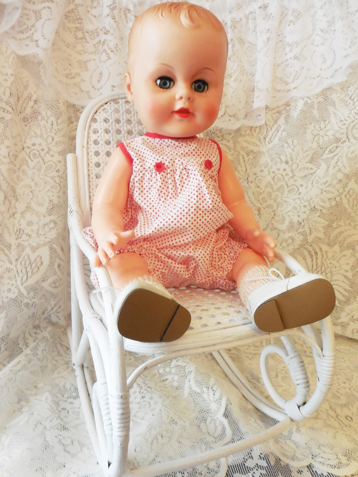 Vintage Molded Hair Drink and Wet Hard Vinyl Baby Doll Etsy