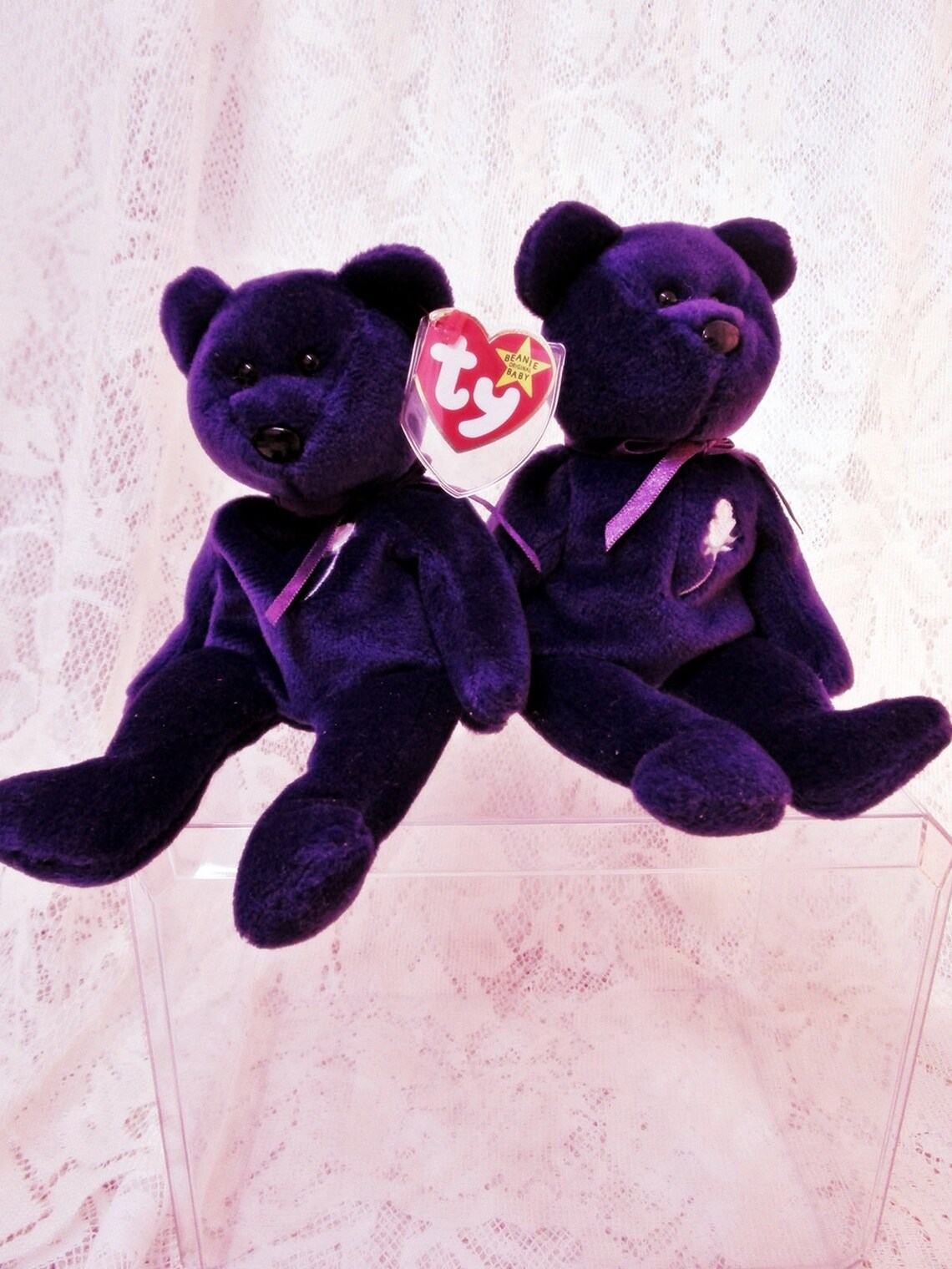 Two Vintage Princess Diana Beanie Babies Made In China Star Etsy