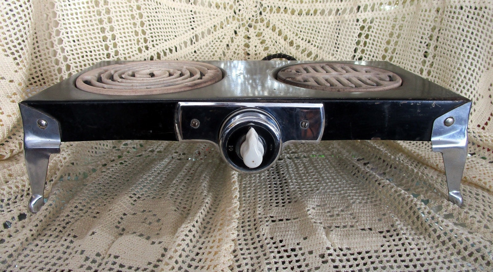 RESERVED Fo Sara 1920's Electric Double Burner Hot - Etsy