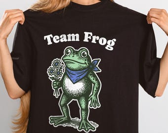 Team Frog Activist Shirt, Portland Protest Anti-ICE Anti-Fascism Graphic Tee for Environmental & Social Justice Lovers