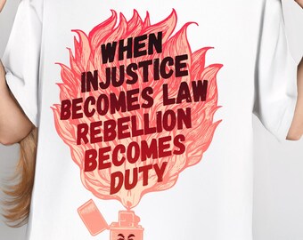 Revolution Shirt Anti-Establishment Political Rebellion Graphic Tee Guy Fawkes Aesthetic Activist Justice & Freedom Quote T-Shirt