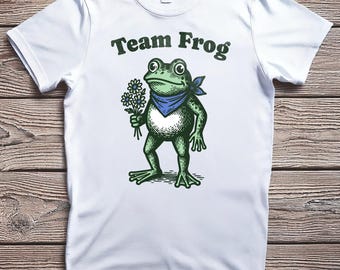 Team Frog Activist Shirt, Portland Protest Anti-ICE Anti-Fascism Graphic Tee for Environmental & Social Justice Lovers