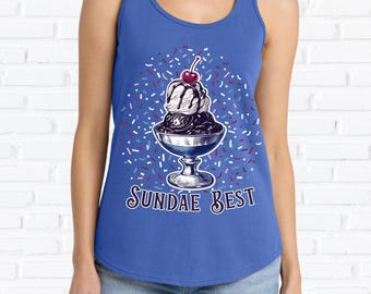 Ice Cream Sundae Women's Core Cotton Tank Top