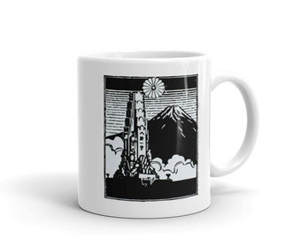 Japanese Mount Fuji Mug | Japanese Inspired Gifts | Johnnyinthe56 Art