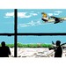 Originele schilderij | Luchthaven Art | Luchthaven Painting | Stripboek Art | Airport Crime Story | Originele Pop Art