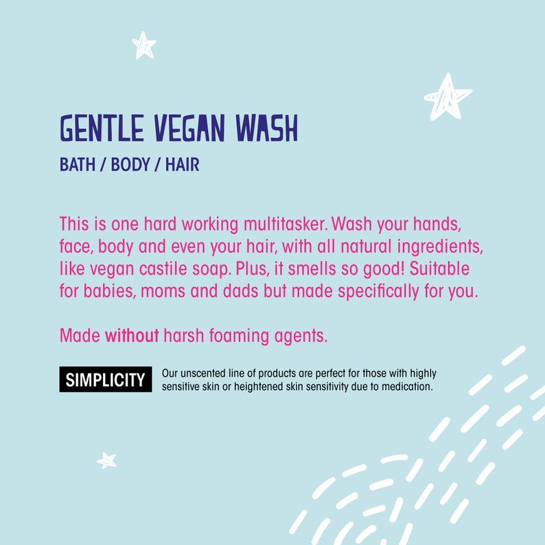 Ready to Ship Gentle Vegan Body Wash/ Hand Soap Lemon Tea Tree image 2