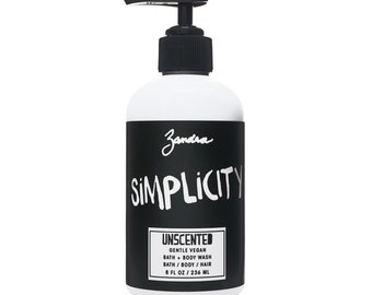 Gentle Vegan Body Wash- Simplicity Unscented