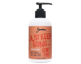 ¡Listo para enviar! Gel de baño vegano suave / jabón de manos- Kumquat japonés