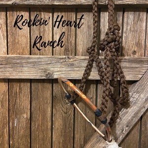 Lariat Rope Nose Halter Horse Halter Muletape Rope Halter Horse Tack Equine Halter Rodeo Halter Custom Horse Tack Lead Rope