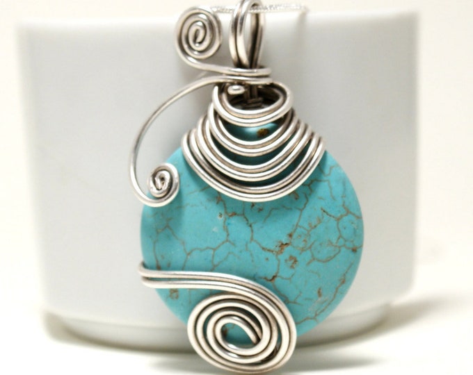 Credence Genuine Turquoise Pendant Necklace