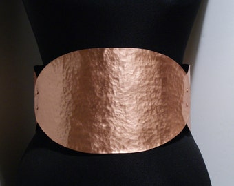 metal belt, copper belt, corset belt, all metal belt, big belt, thick belt, metal corset belt, adjustable metalwork belt, wide metal belt