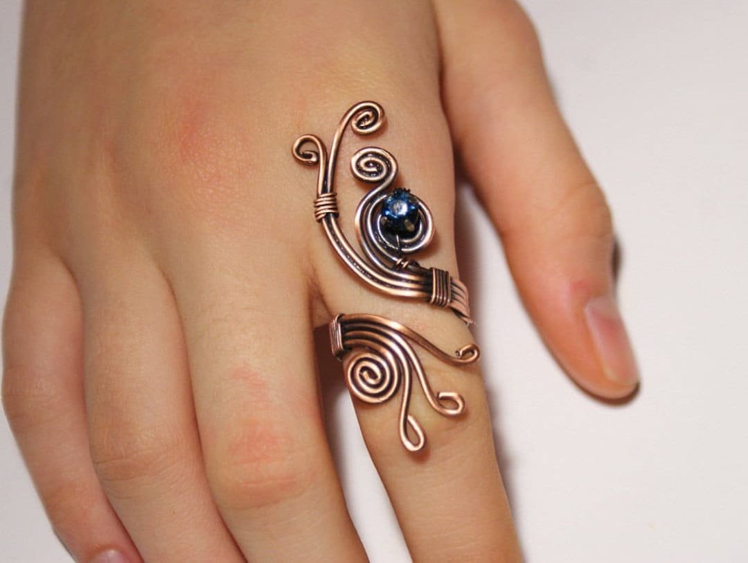 Wire Wrapped Jewelry Handmade Ring, Copper Wire Jewelry, Wire Wrapped Ring,  Handmade Copper Ring, Wire Wrap Ring