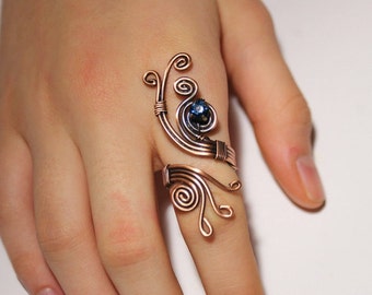 Arthritis Finger Splint Ring, Arthritis Ring For Women, Adjustable Pure Copper Ring