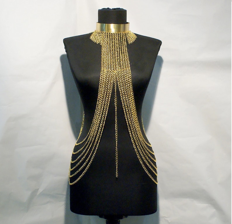 Gold Body Chain / Body Chain Necklace / Body Jewelry / Body Etsy UK