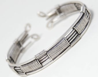 Mens Silver Bracelet, Men Bracelet, Silver Mens Bracelet, Men jewelry, Mens Cuff Bracelet, Silver Cuff Bracelet Men