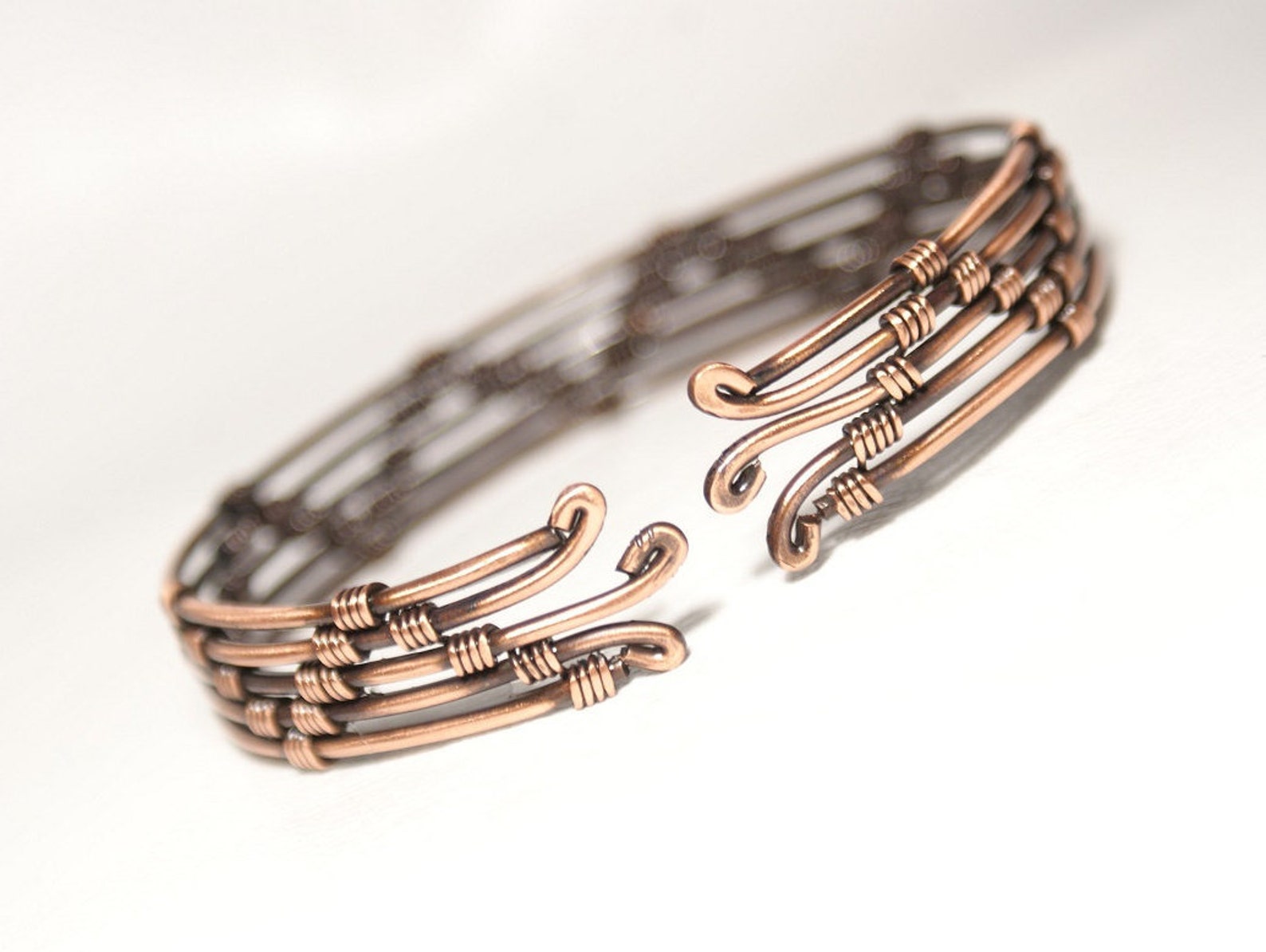 Copper Mens Bracelet Copper Bracelet Men Copper Cuff Etsy