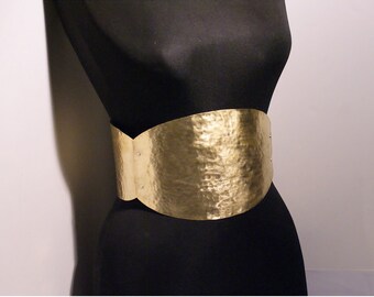Brass Belt - Metal Belt - Corset Belt - Big Belt - Gold Belt  display picture 3