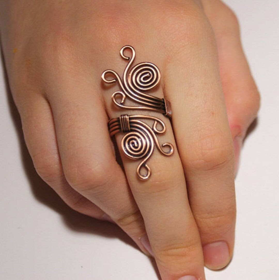 Wire Wrapped Ring Copper Ring Wire Wrapped Jewelry