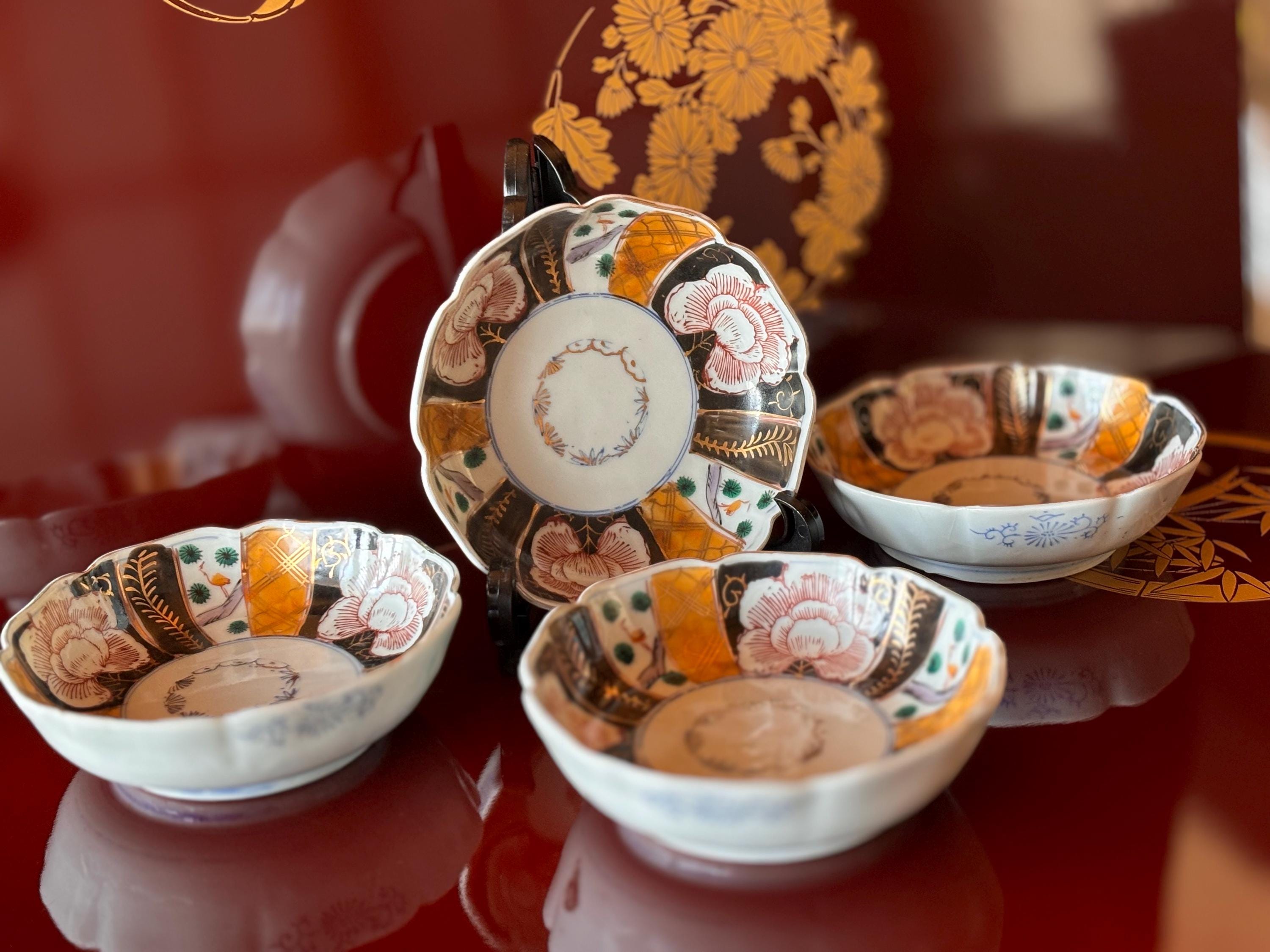 美品❗ゴールドイマリ　GOLD IMARI　伊万里　ヴィンテージ　手描き　置物 伊万里焼 GOLD IMARI 大皿 3枚 ヴィンテージ 超美品 最終価格