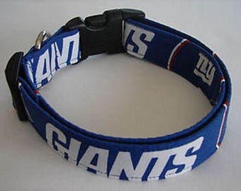NY Giants Football Dog Collar