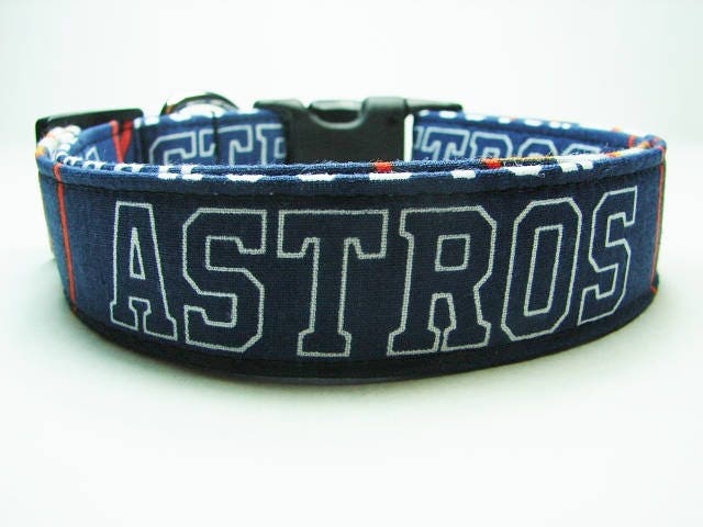 Pets First Houston Astros Reversible Dog Collar, Large