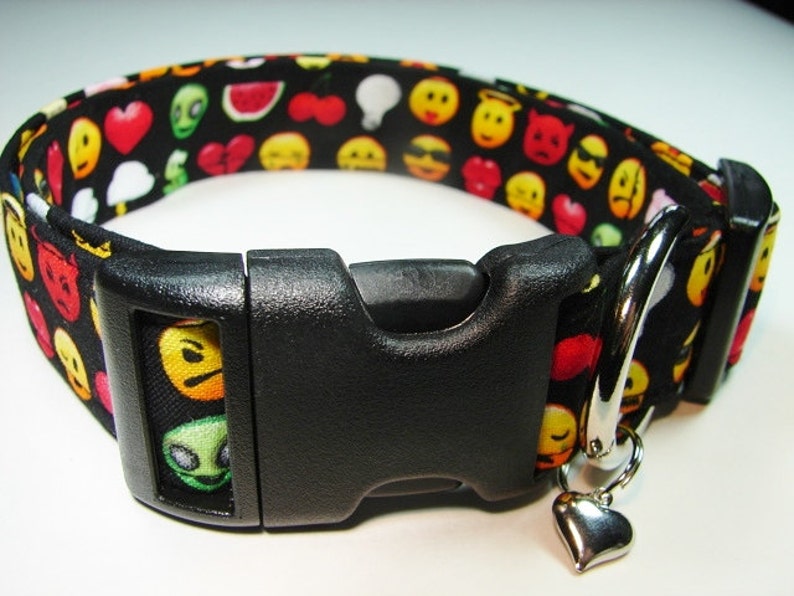 Emojis Emoticons Dog Collar Etsy