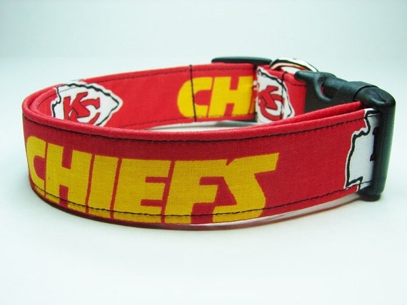 kansas city chiefs dog collar