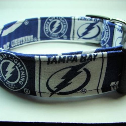 Tampa Bay Lightning Hockey Sports Dog Collar ALL SIZES 1 Etsy