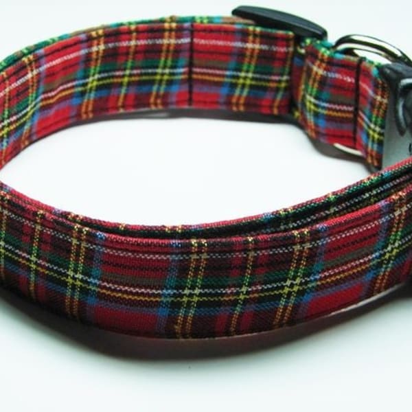 Plaid Dog Collar Etsy