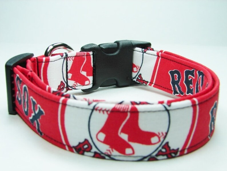 Boston Red Sox Dog Collar Etsy