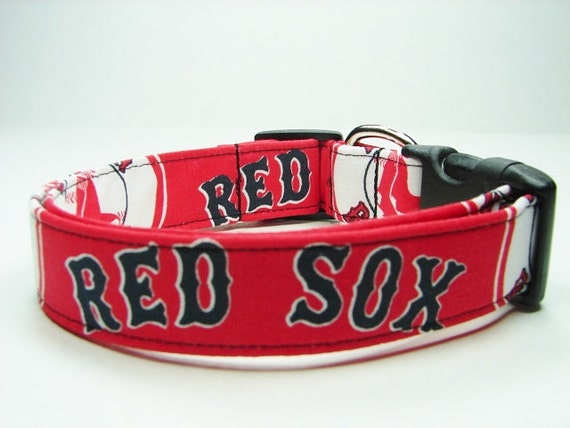 red sox dog collar